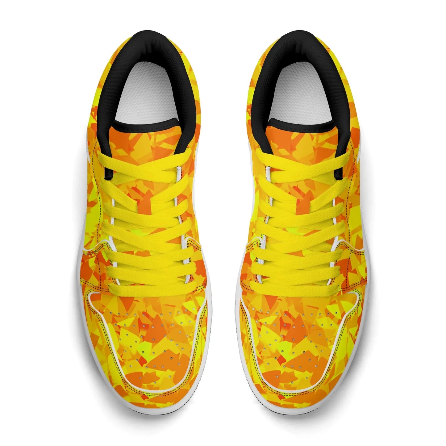 yellow-crystal-low-top-leder-sneaker-fur-damen-sneaker-jlr-design-96214 - JLR Design