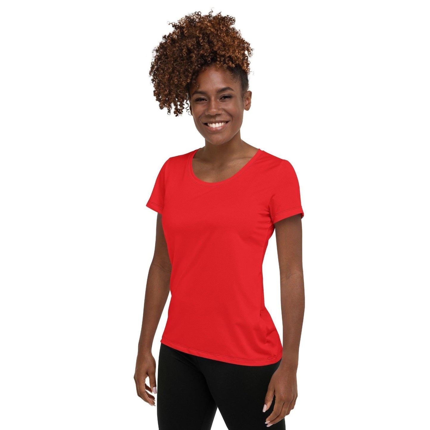 Alizarinrotes Sport T-Shirt für Damen Sport T-Shirt JLR Design