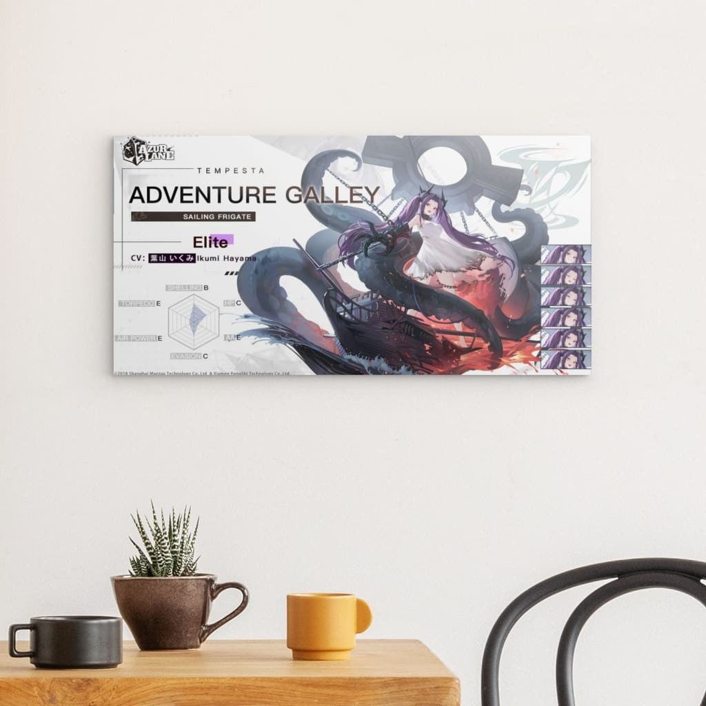 Azur Lane Poster Charakter - Tempesta Adventure Galley Poster JLR Design