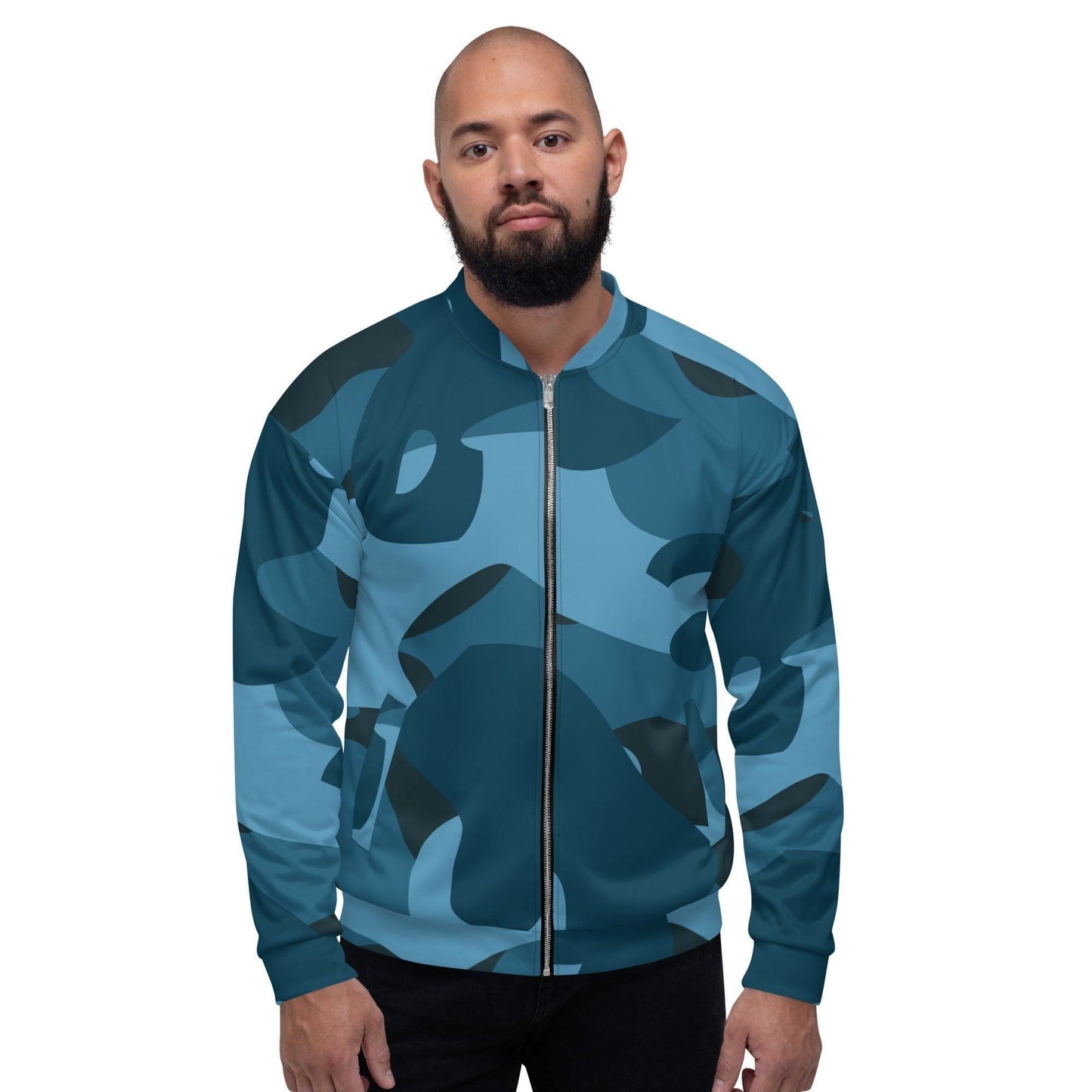 Blue Camouflage Bomberjacke Bomberjacke JLR Design