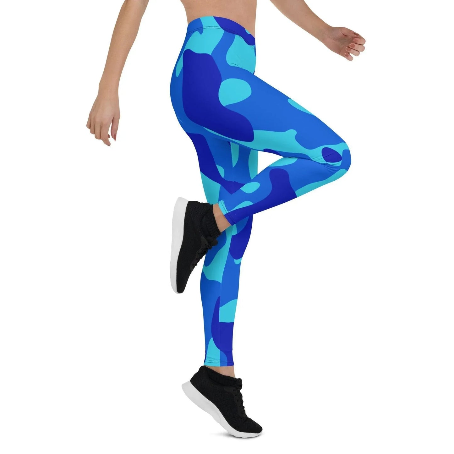 Blue Camouflage Damen Leggings Leggings JLR Design