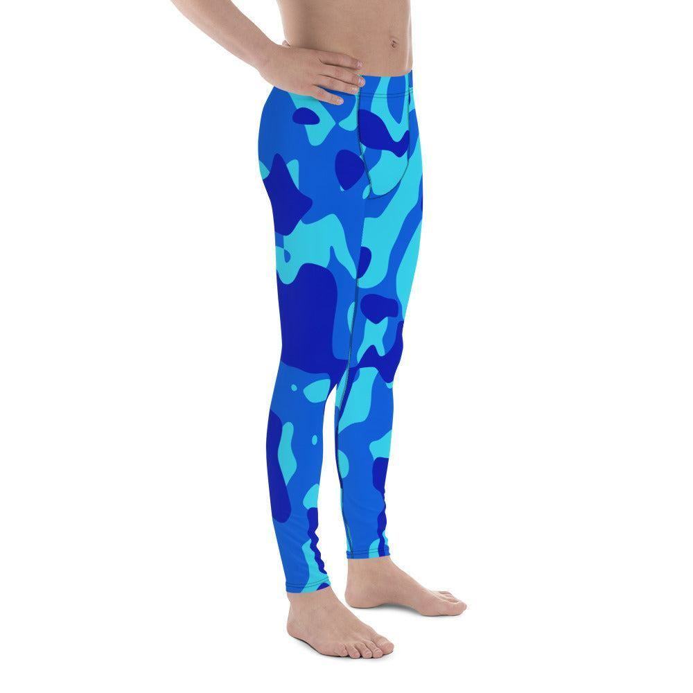 Blue Camouflage Herren Leggings Leggings JLR Design