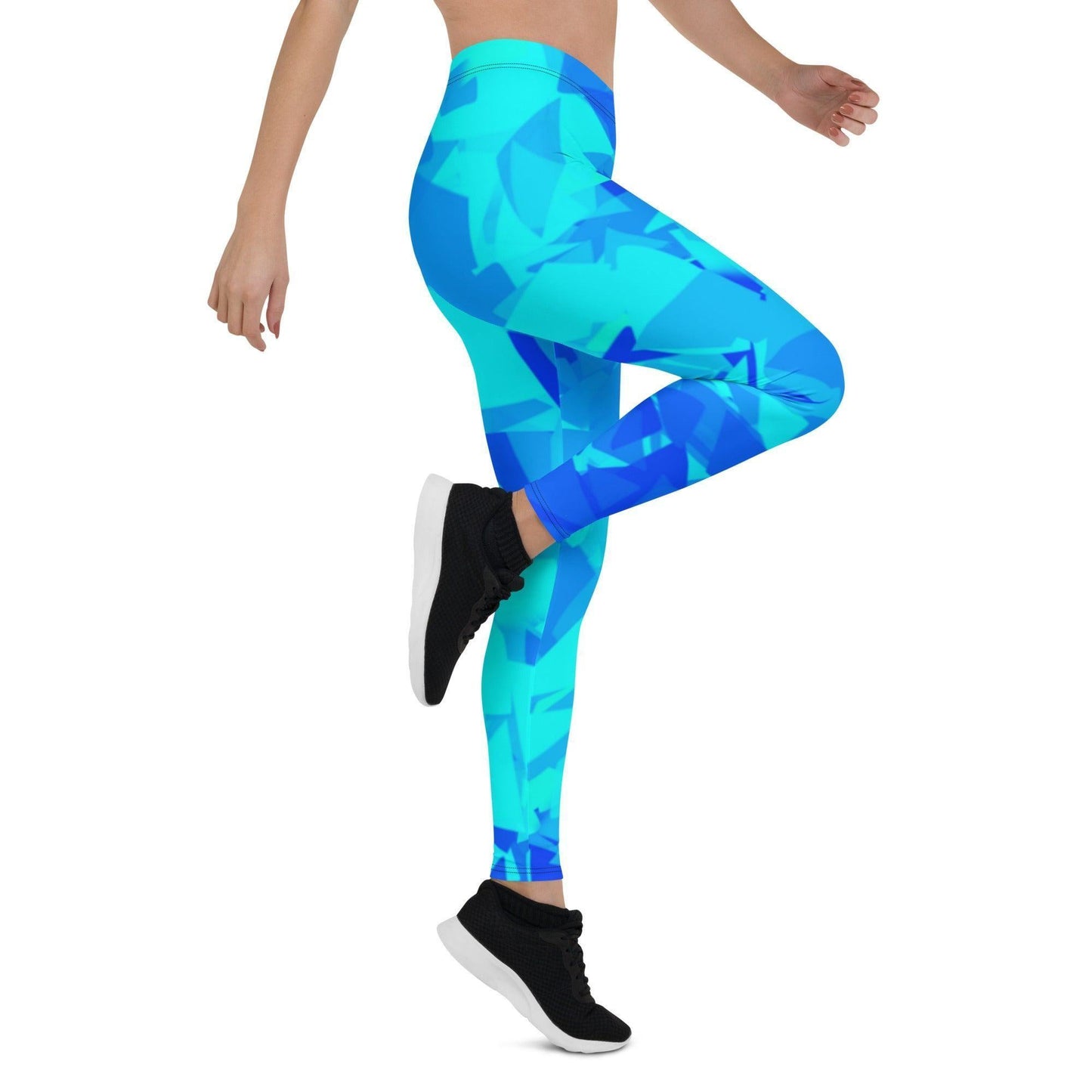 Blue Crystal Damen Leggings Leggings JLR Design