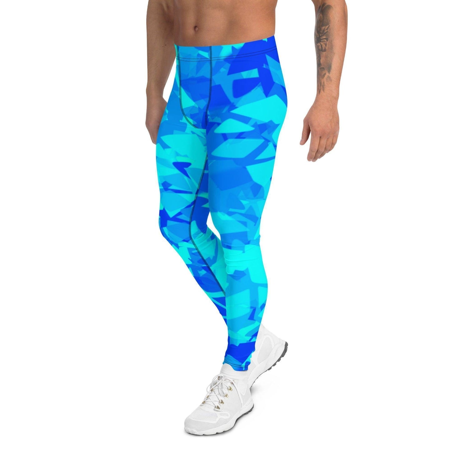 Blue Crystal Herren Leggings Leggings JLR Design