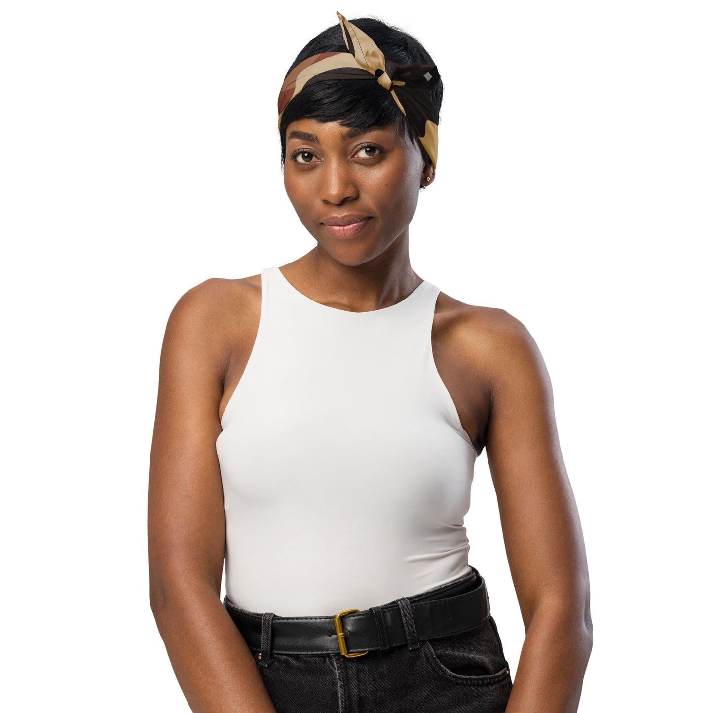 Brown Camouflage Bandana Bandana JLR Design