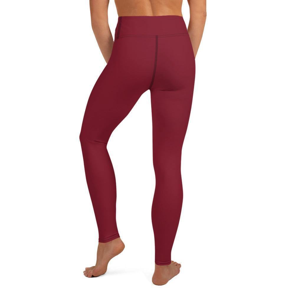Burgund Damen Yoga Leggings Yoga Leggings JLR Design