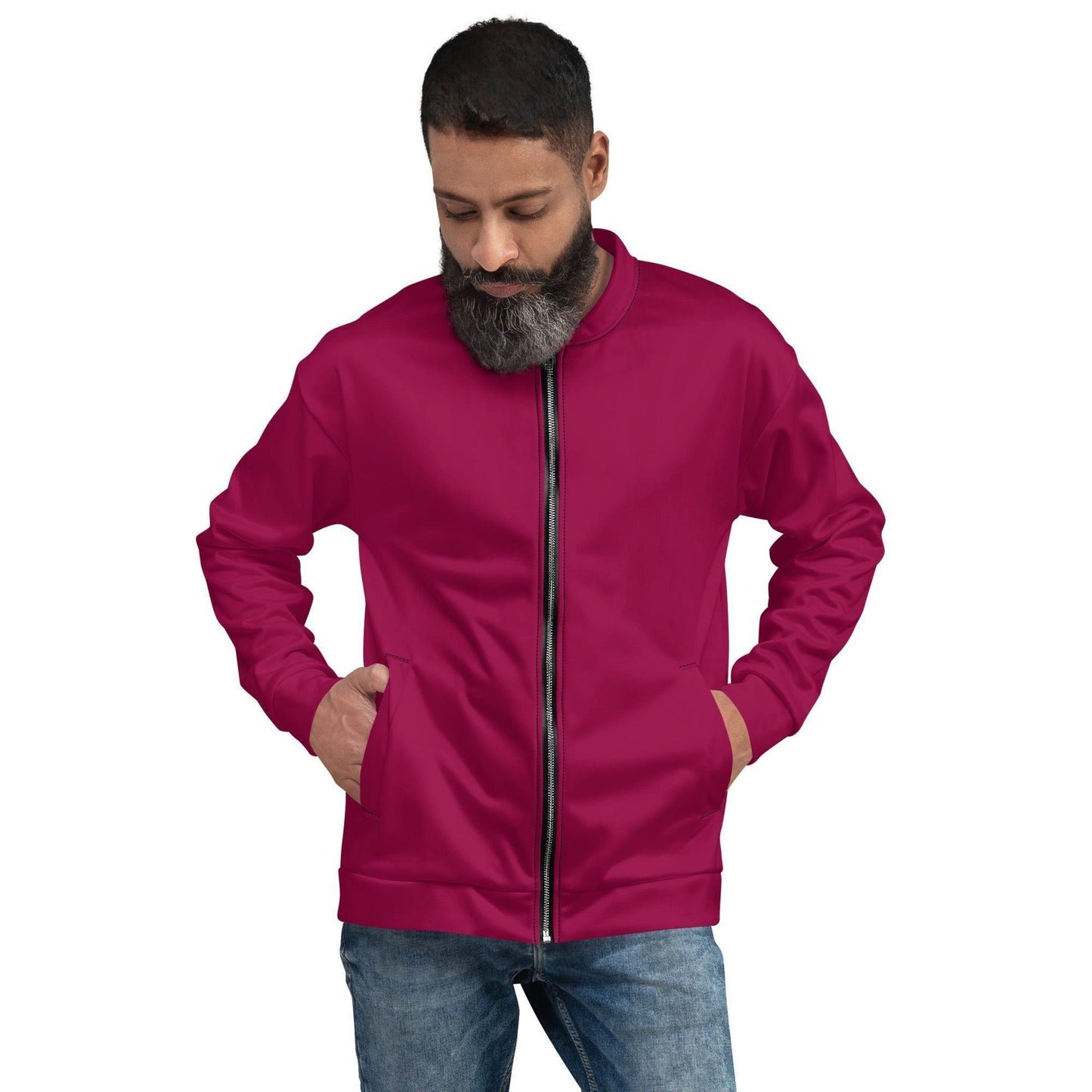 Burgundy Bomberjacke Bomberjacke JLR Design