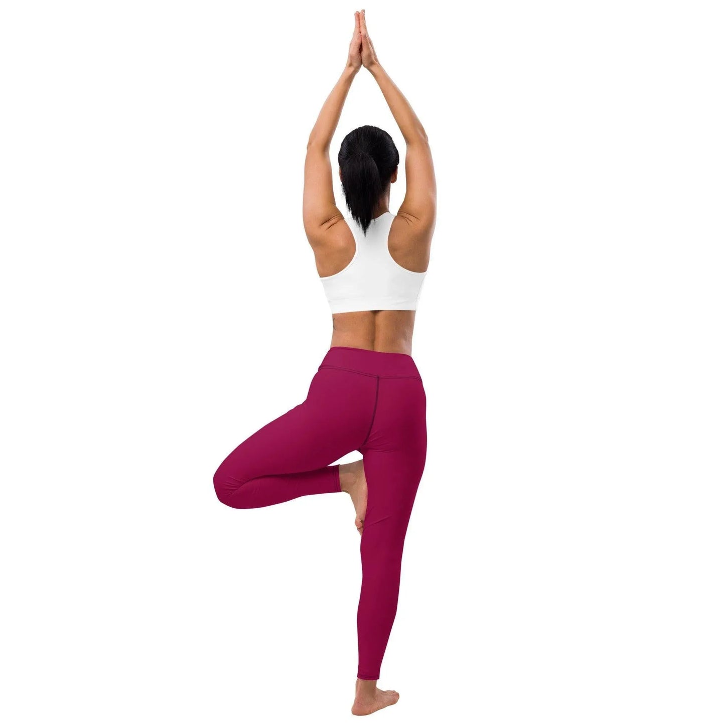 burgundy-damen-yoga-leggings-yoga-leggings-jlr-design-33389 - JLR Design