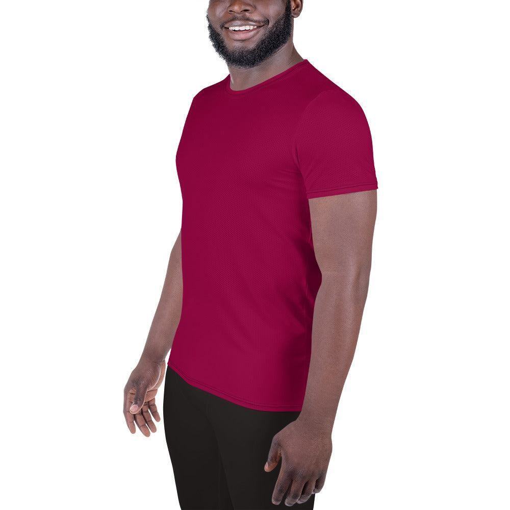 Burgundy Sport T-Shirt für Herren Sport T-Shirt JLR Design