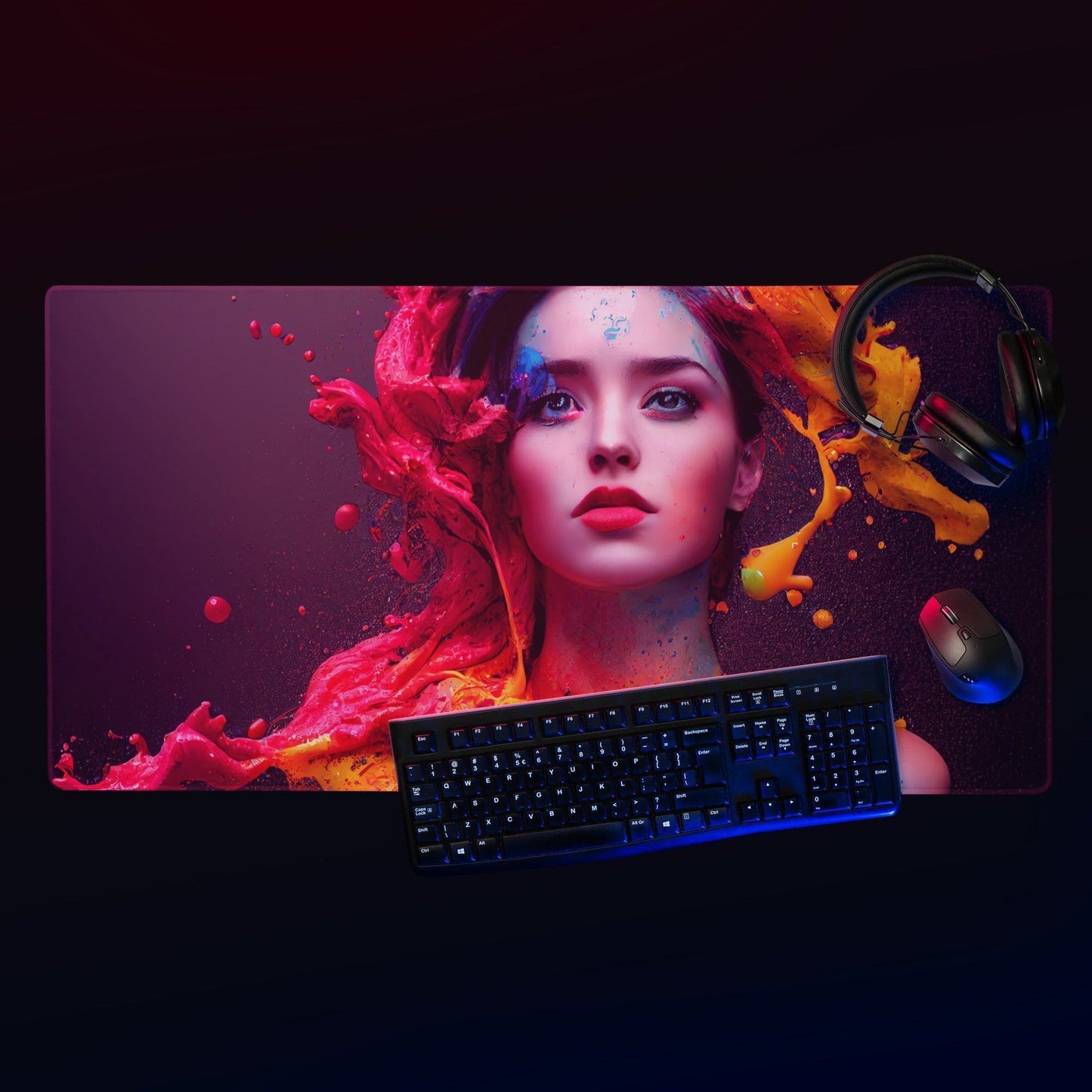 Colorful Woman V2 Mauspad Mousepad JLR Design