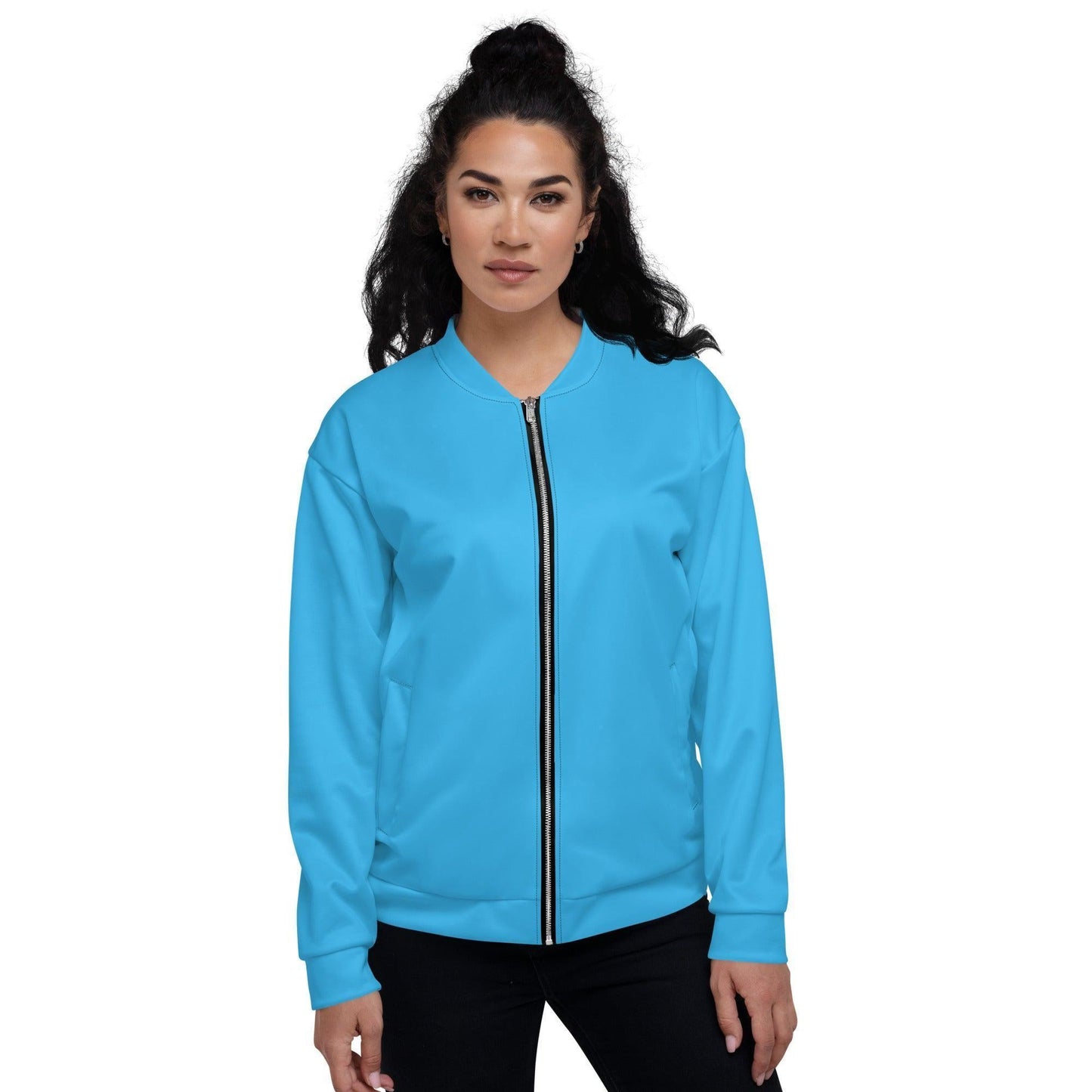 Deep Sky Blue Bomberjacke Bomberjacke JLR Design