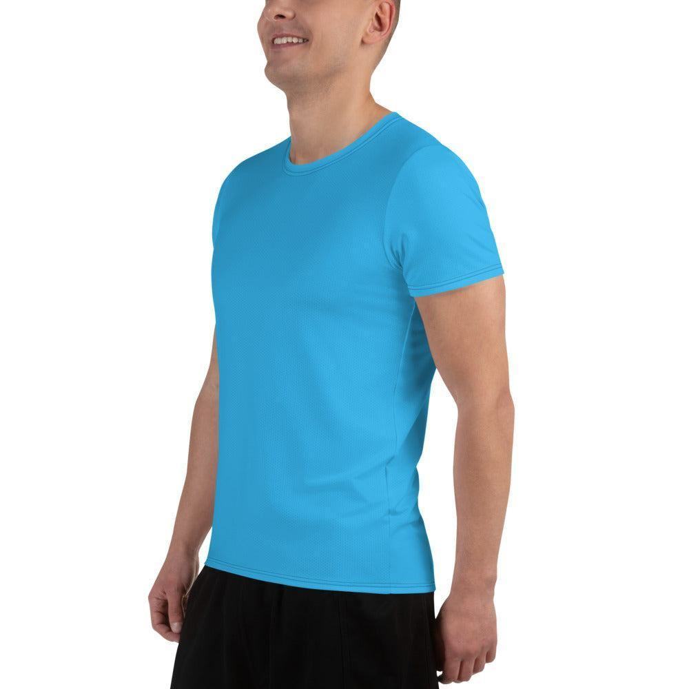 Deep Sky Blue Sport T-Shirt für Herren Sport T-Shirt JLR Design