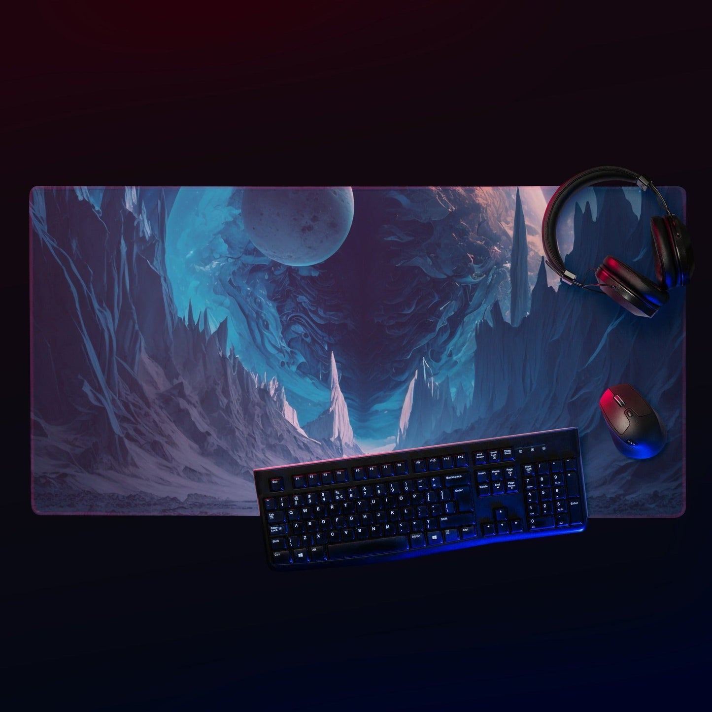 Glacial Moon Mauspad Mousepad JLR Design