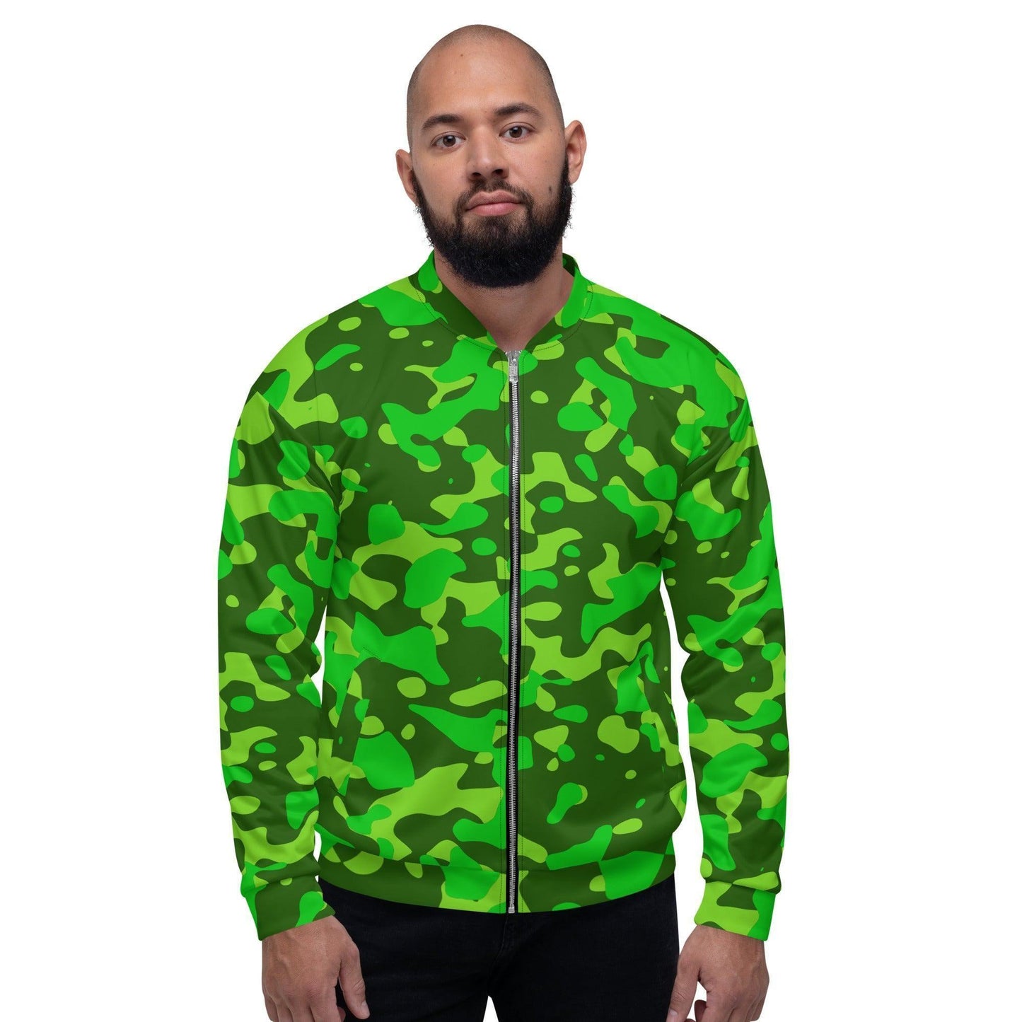 Green Camouflage Bomberjacke Bomberjacke JLR Design