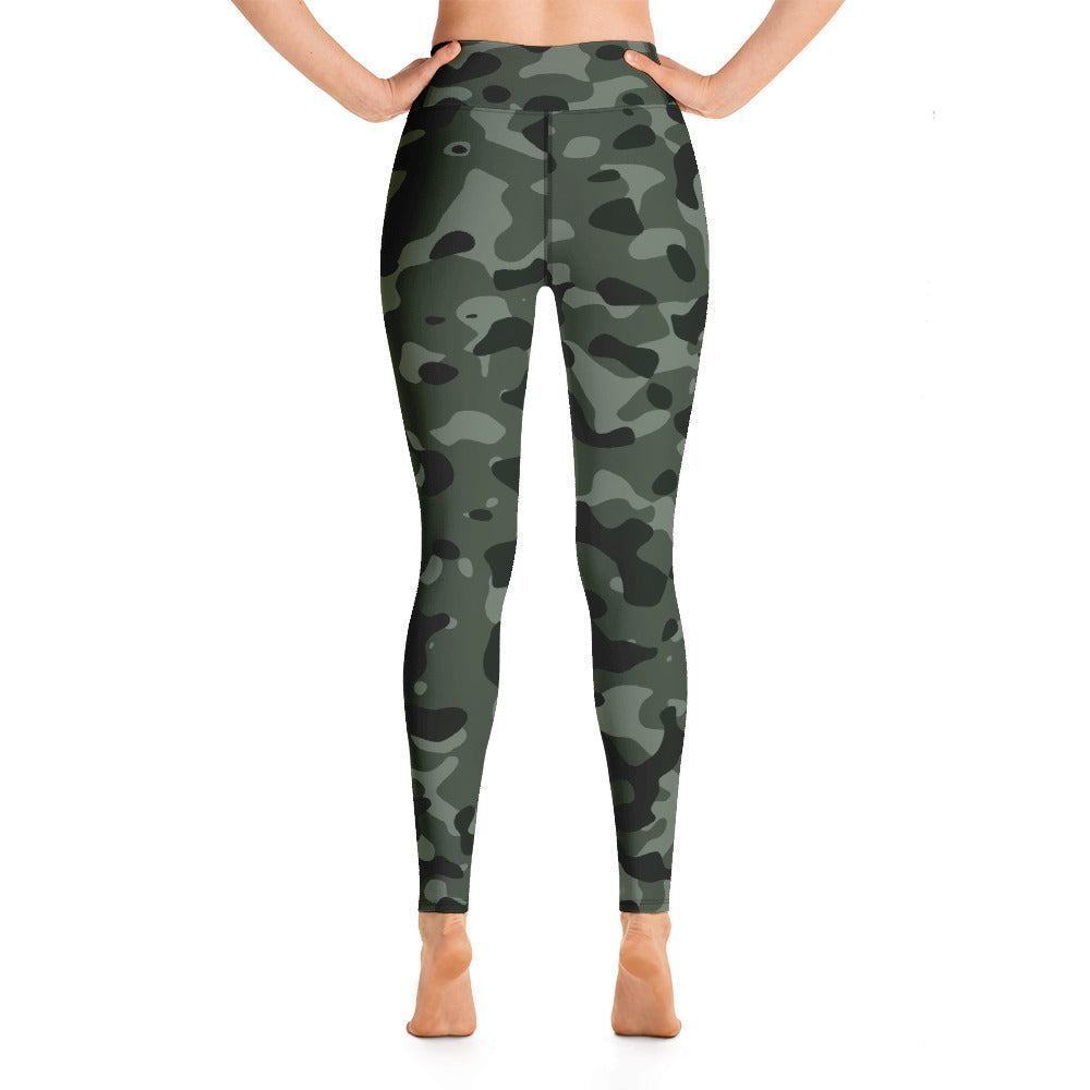 Green Camouflage Damen Yoga Leggings Yoga Leggings JLR Design