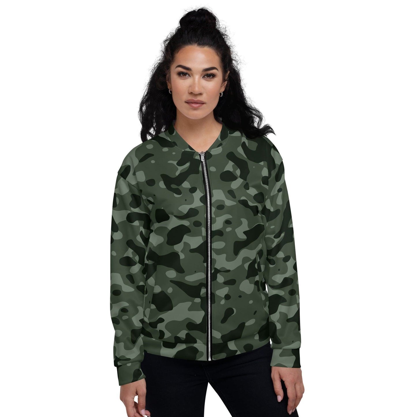 Grüne Camouflage Bomberjacke Bomberjacke JLR Design