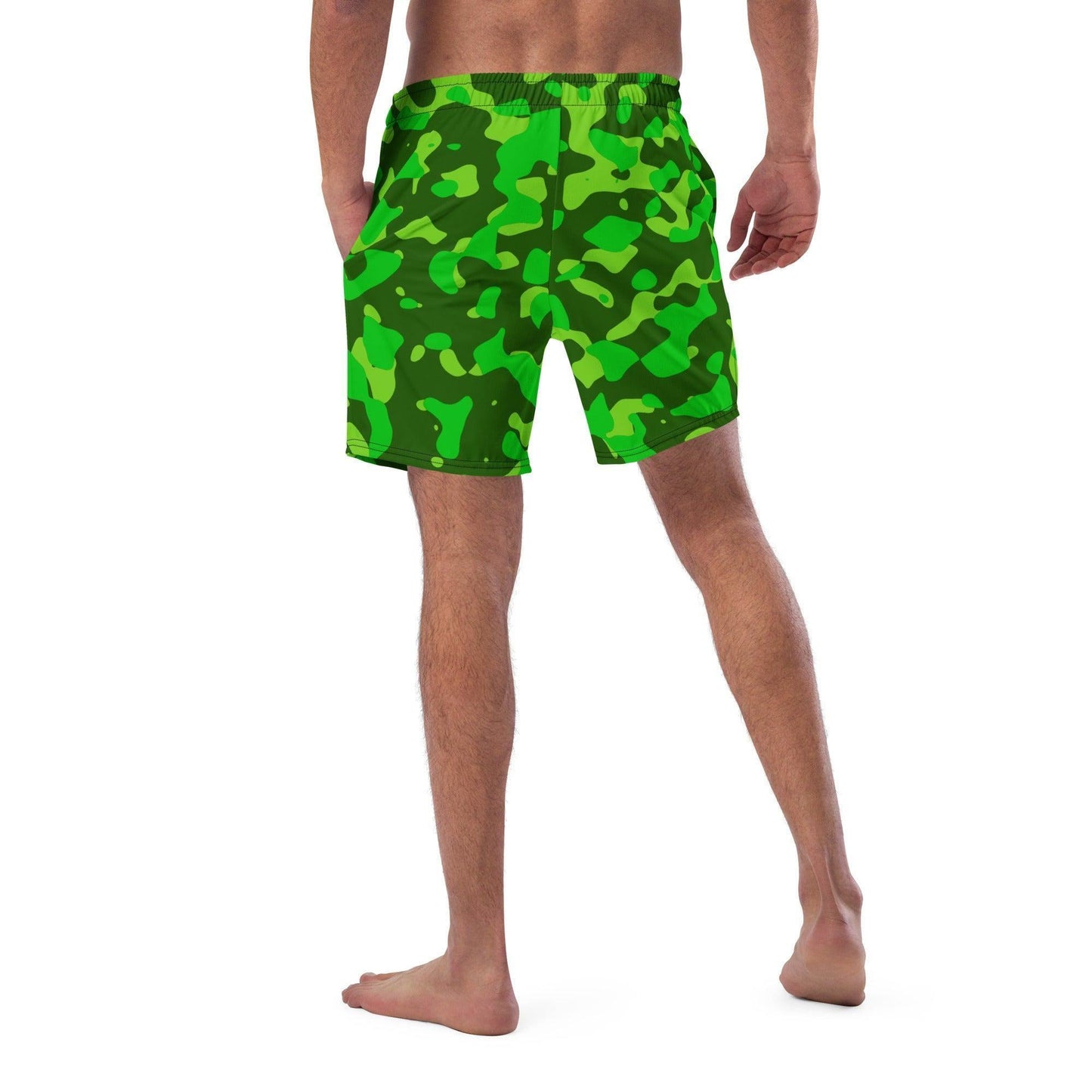 Lime Green Camouflage Herren Badehose Badehose JLR Design