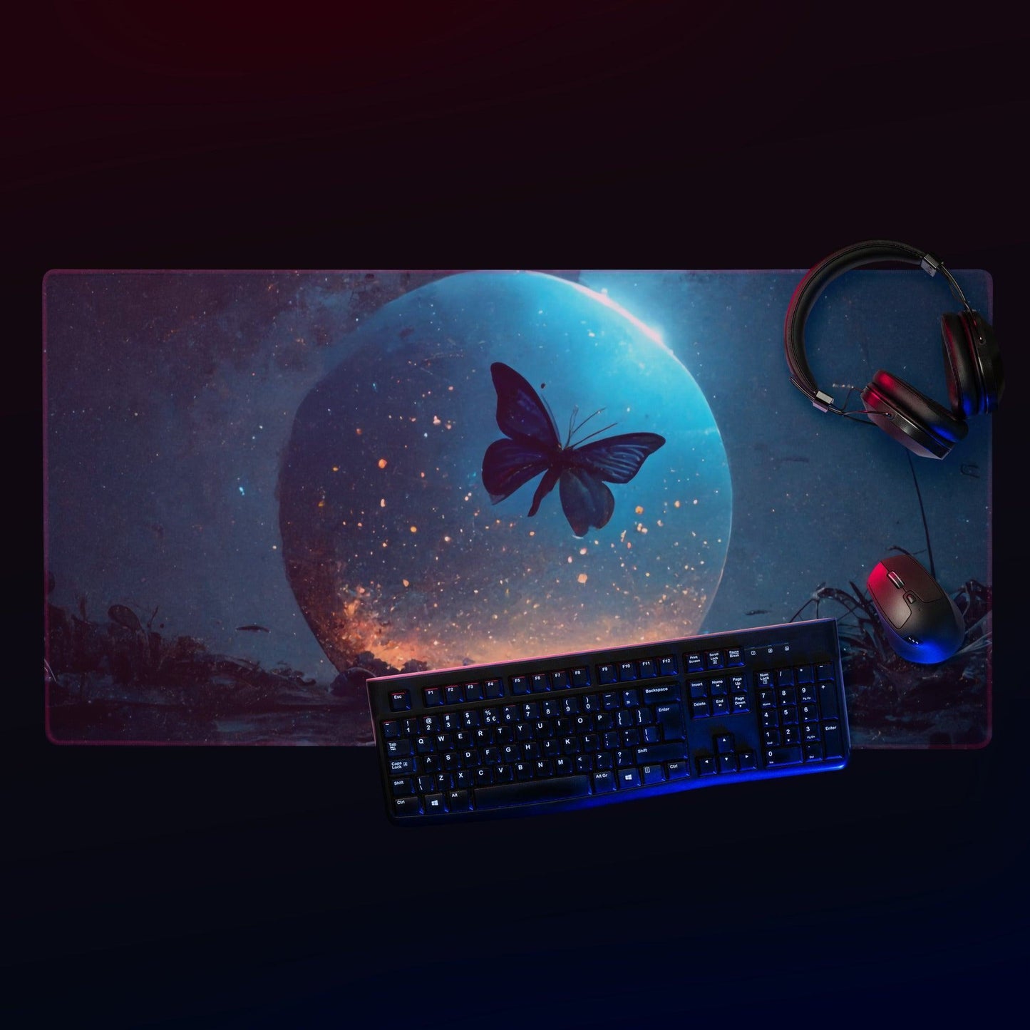 Moon Butterfly V1 Mauspad Mousepad JLR Design