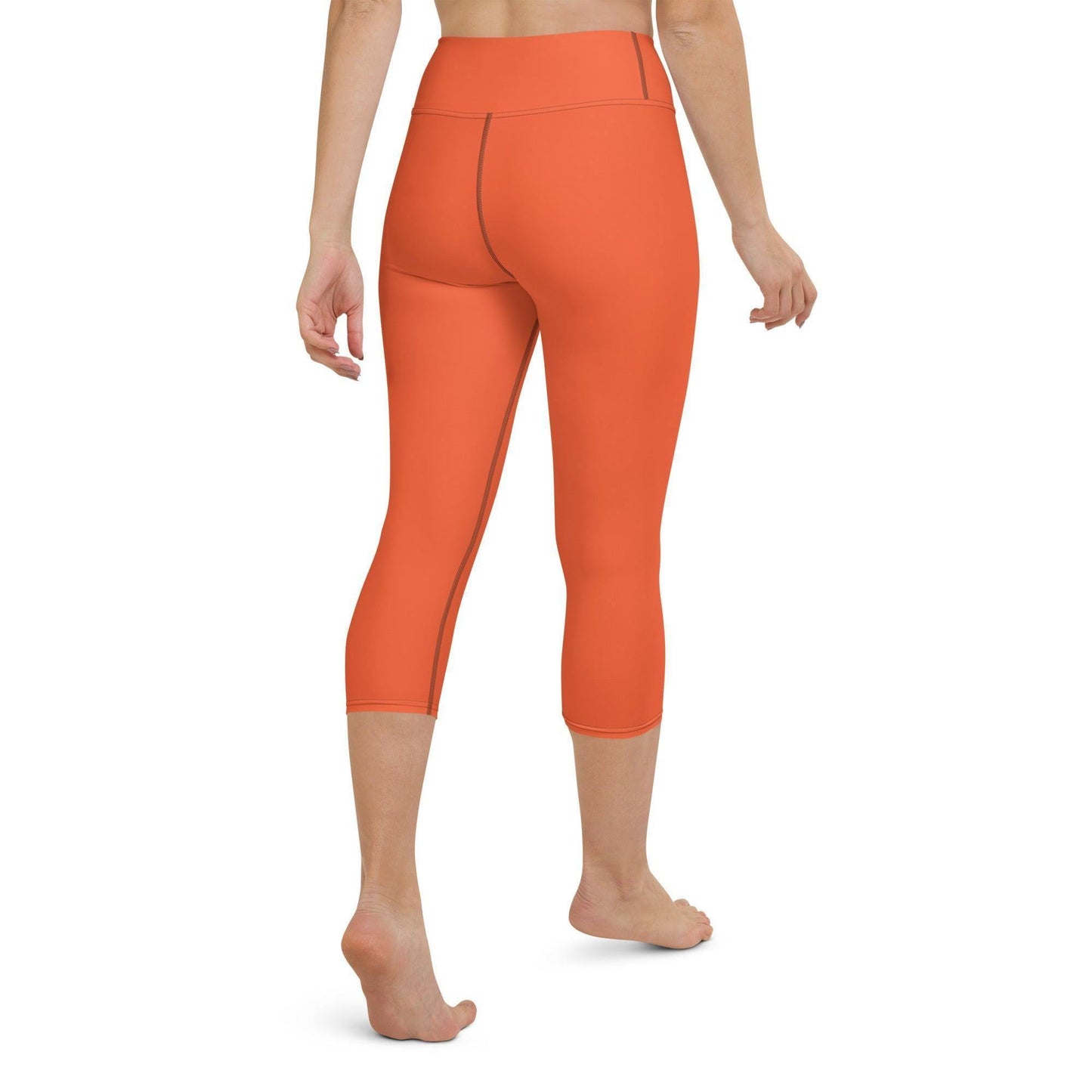 Outrageous Orange Damen Yoga Capri Leggings Yoga Capri Leggings JLR Design