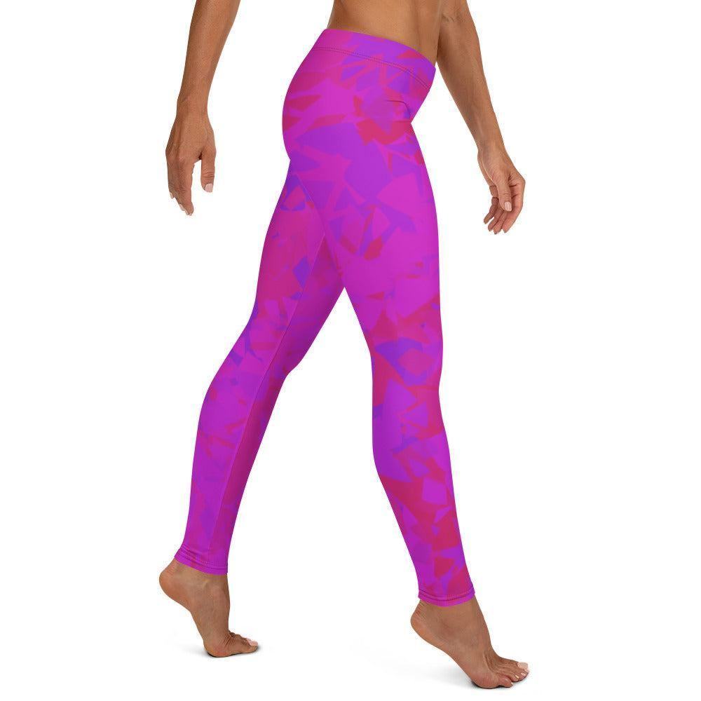 Pink Crystal Damen Leggings Leggings JLR Design