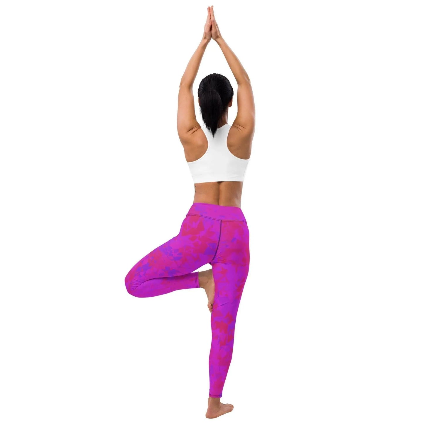 pink-crystal-damen-yoga-leggings-yoga-leggings-jlr-design-88846 - JLR Design