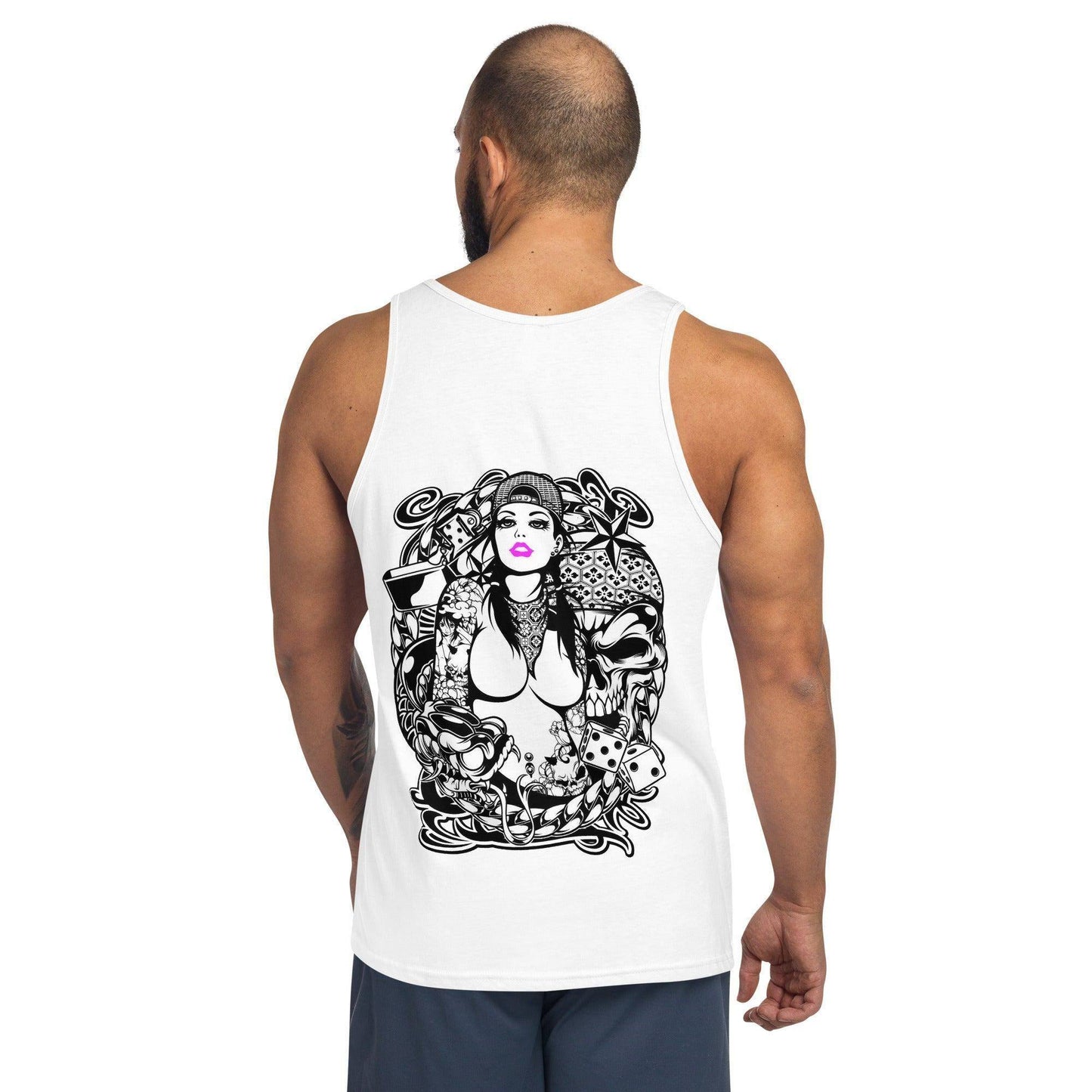 Pink Lips Herren Tank Top Tank Top JLR Design