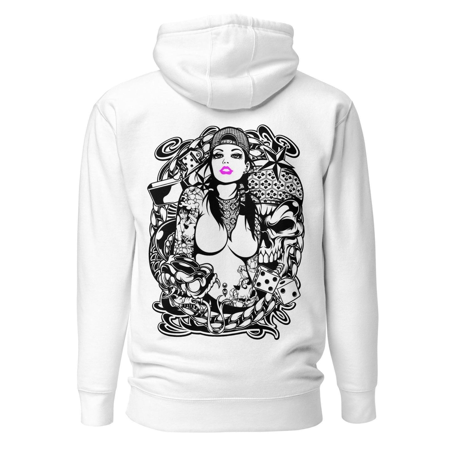 Pink Lips Hoodie Hoodie JLR Design