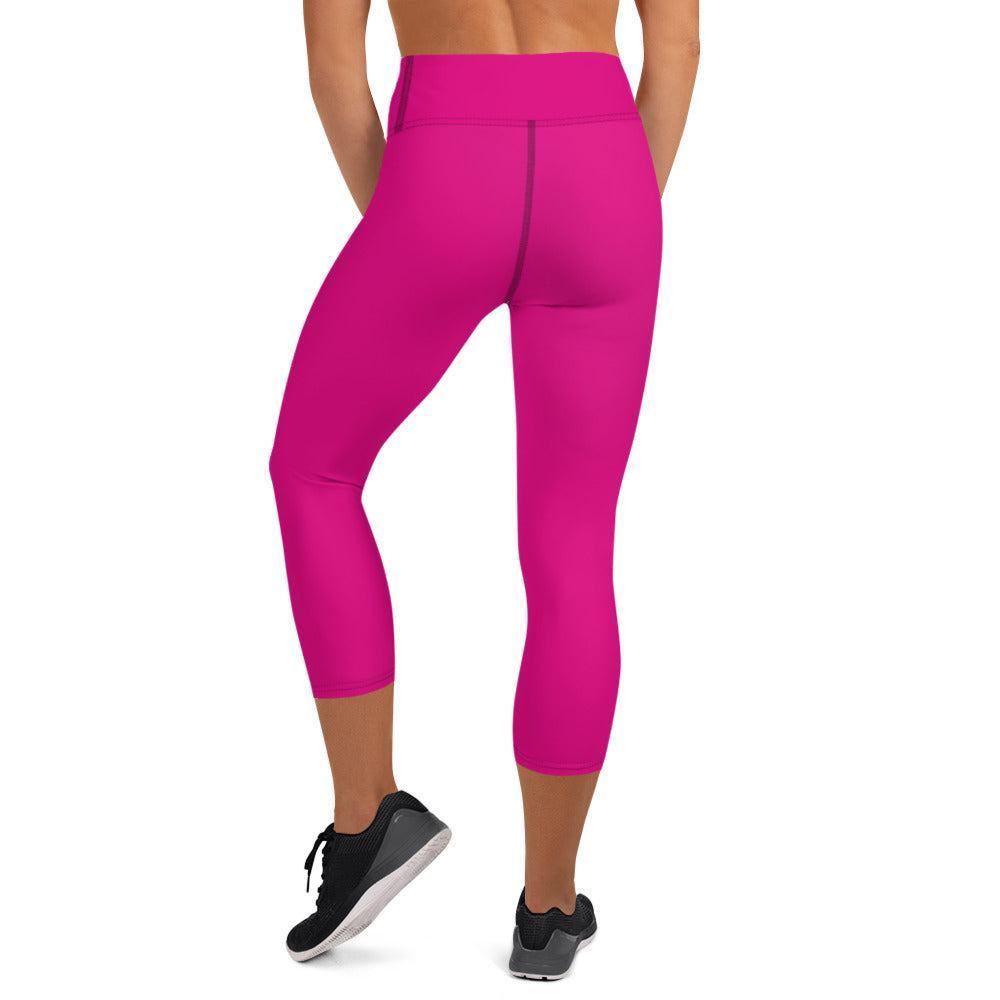 Pinke Damen Yoga Capri Leggings Yoga Capri Leggings JLR Design