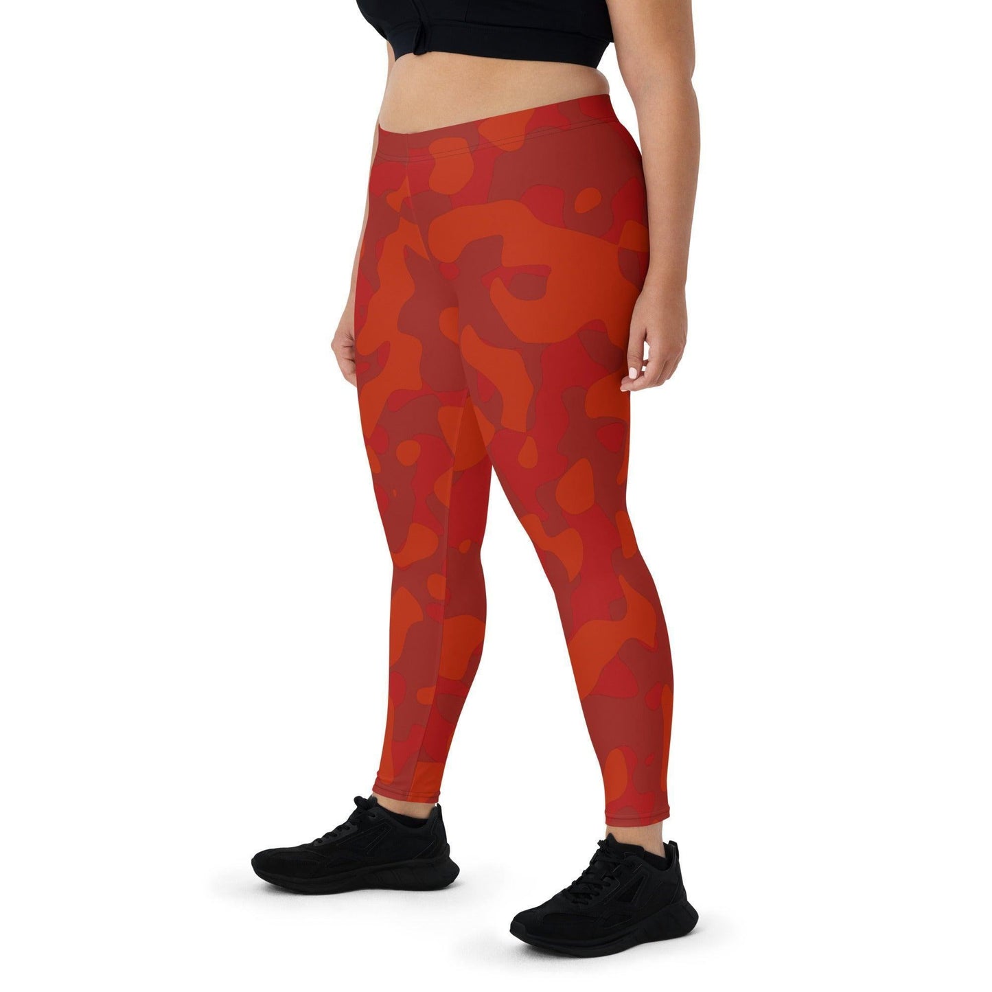 Red Camouflage Damen Leggings Leggings JLR Design