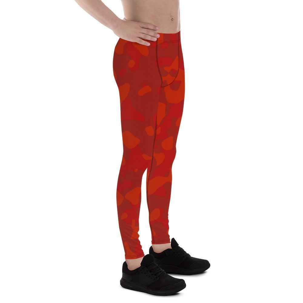 Red Camouflage Herren Leggings Leggings JLR Design