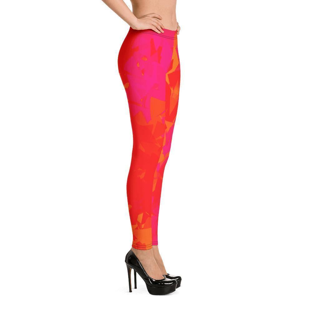 Red Crystal Damen Leggings Leggings JLR Design