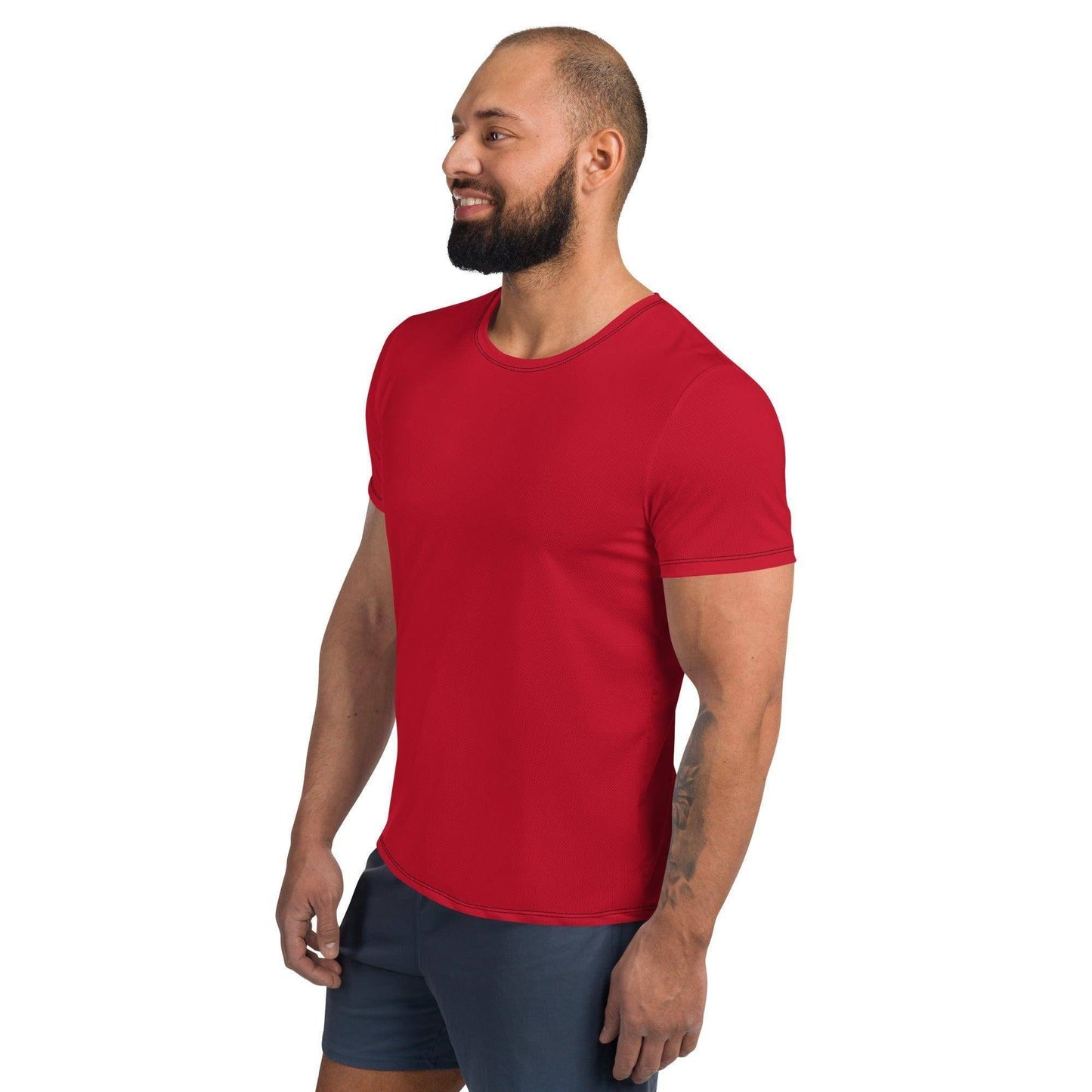 rotes-sport-t-shirt-fur-herren-sport-t-shirt-jlr-design-10935 - JLR Design