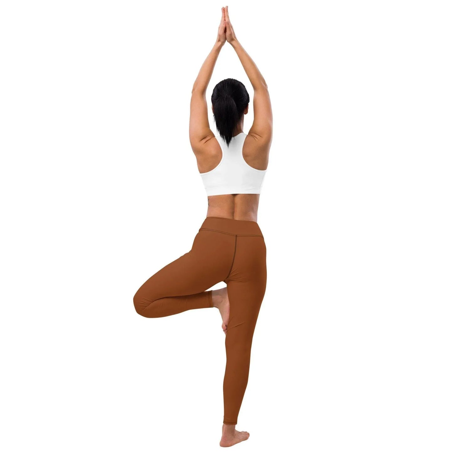 saddle-brown-damen-yoga-leggings-yoga-leggings-jlr-design-43369 - JLR Design