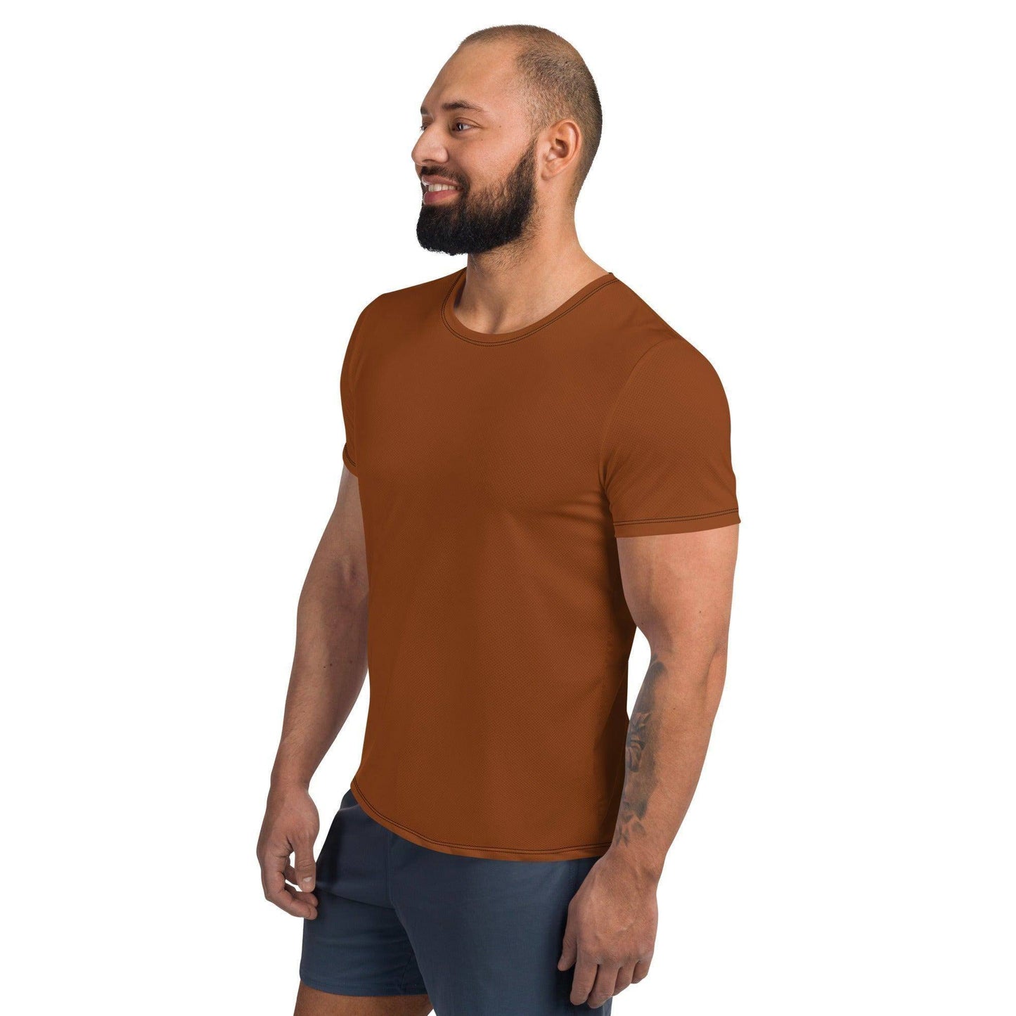 saddle-brown-sport-t-shirt-fur-herren-sport-t-shirt-jlr-design-50570 - JLR Design