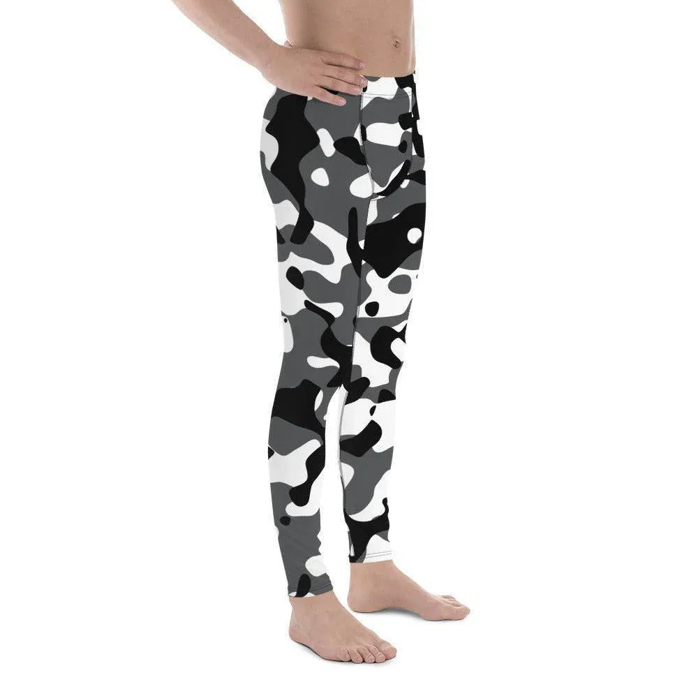 Schwarz Grau Weiß Herren Leggings Leggings JLR Design