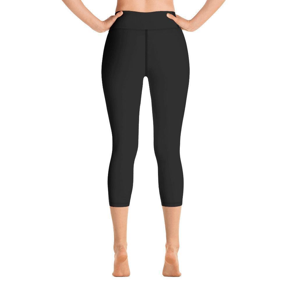 Schwarze Yoga Capri Leggings Yoga Capri Leggings JLR Design