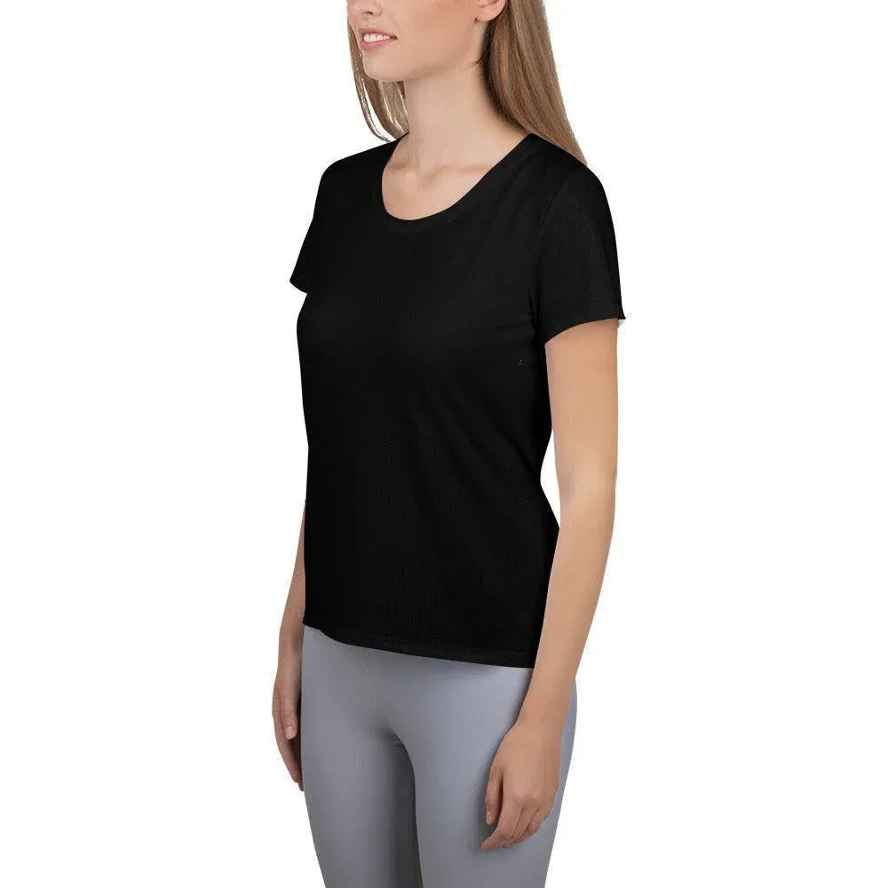 Schwarzes Damen Sport T-Shirt Sport T-Shirt JLR Design