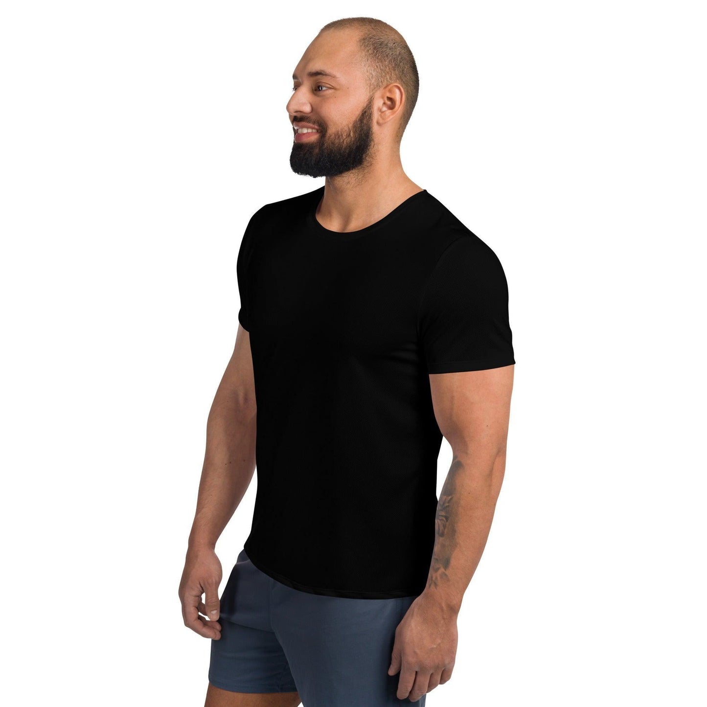 Schwarzes Sport T-Shirt für Herren Sport T-Shirt JLR Design