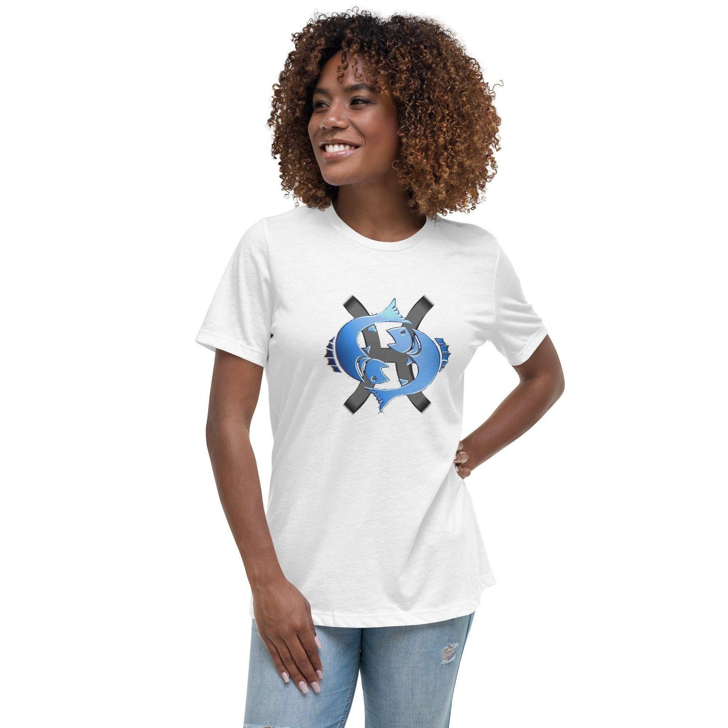 Sternzeichen Fische Damen T-Shirt T-Shirt JLR Design