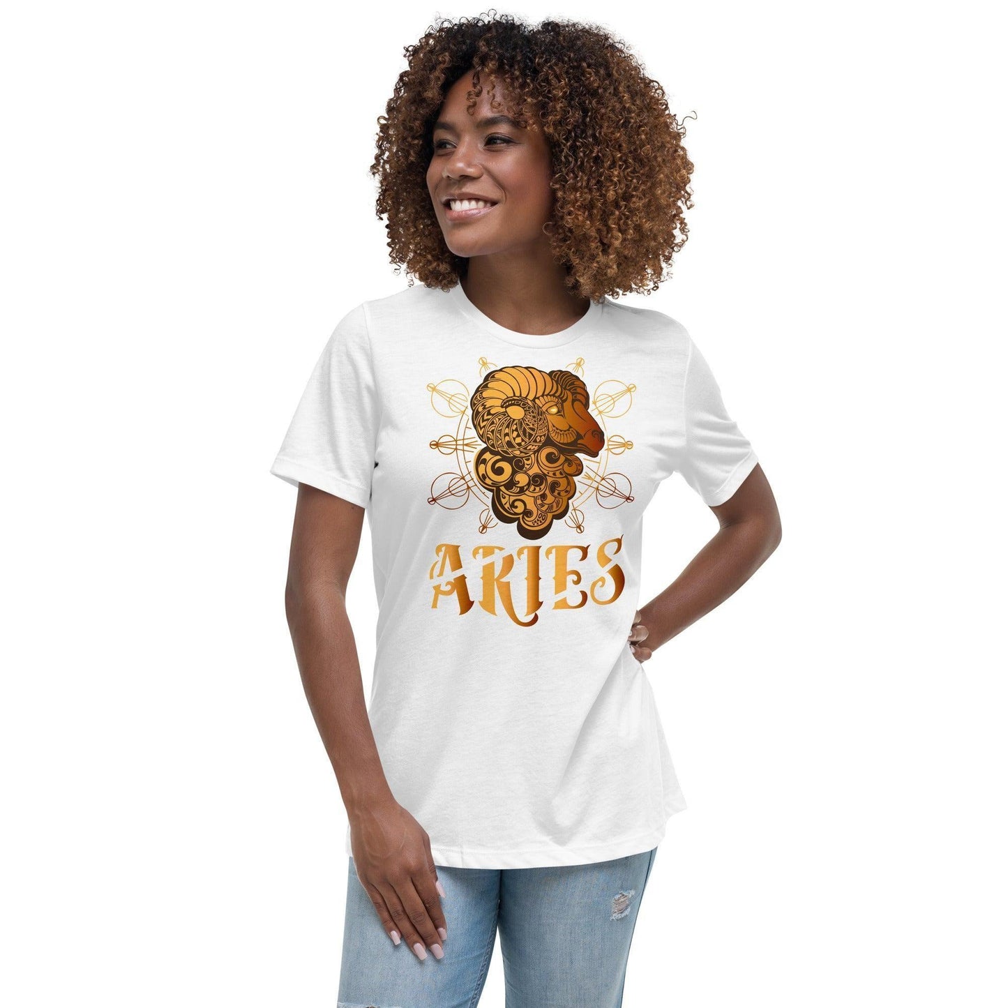 Sternzeichen Widder Damen-T-Shirt T-Shirt JLR Design