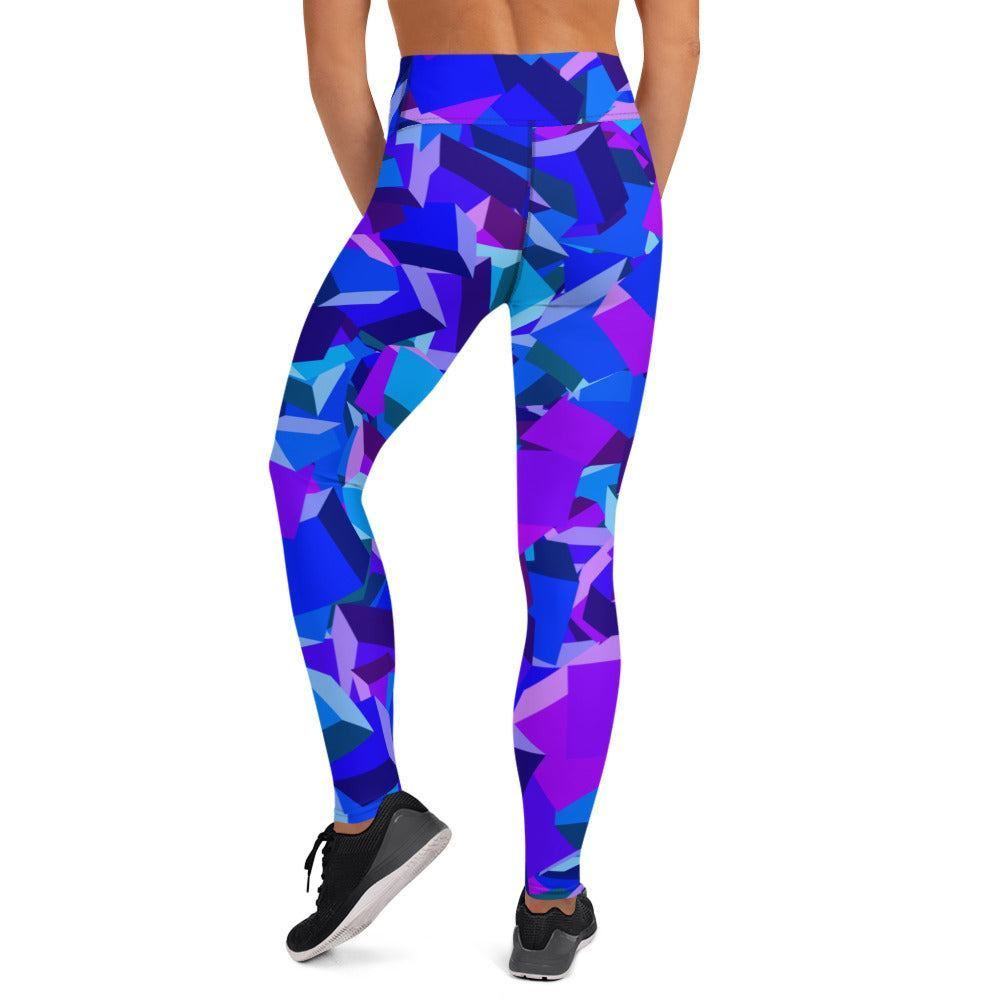 Violet Cube Damen Yoga Leggings Yoga Leggings JLR Design