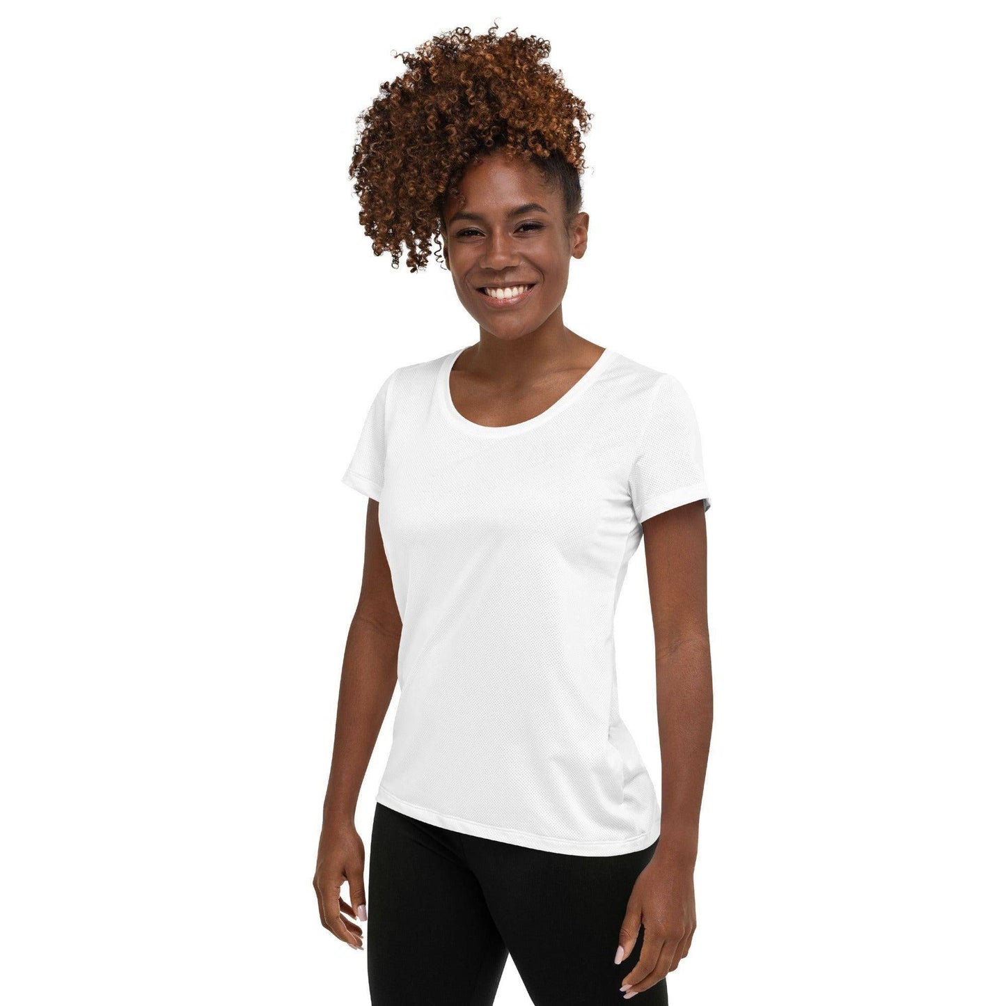 Weißes Sport T-Shirt für Damen Sport T-Shirt JLR Design