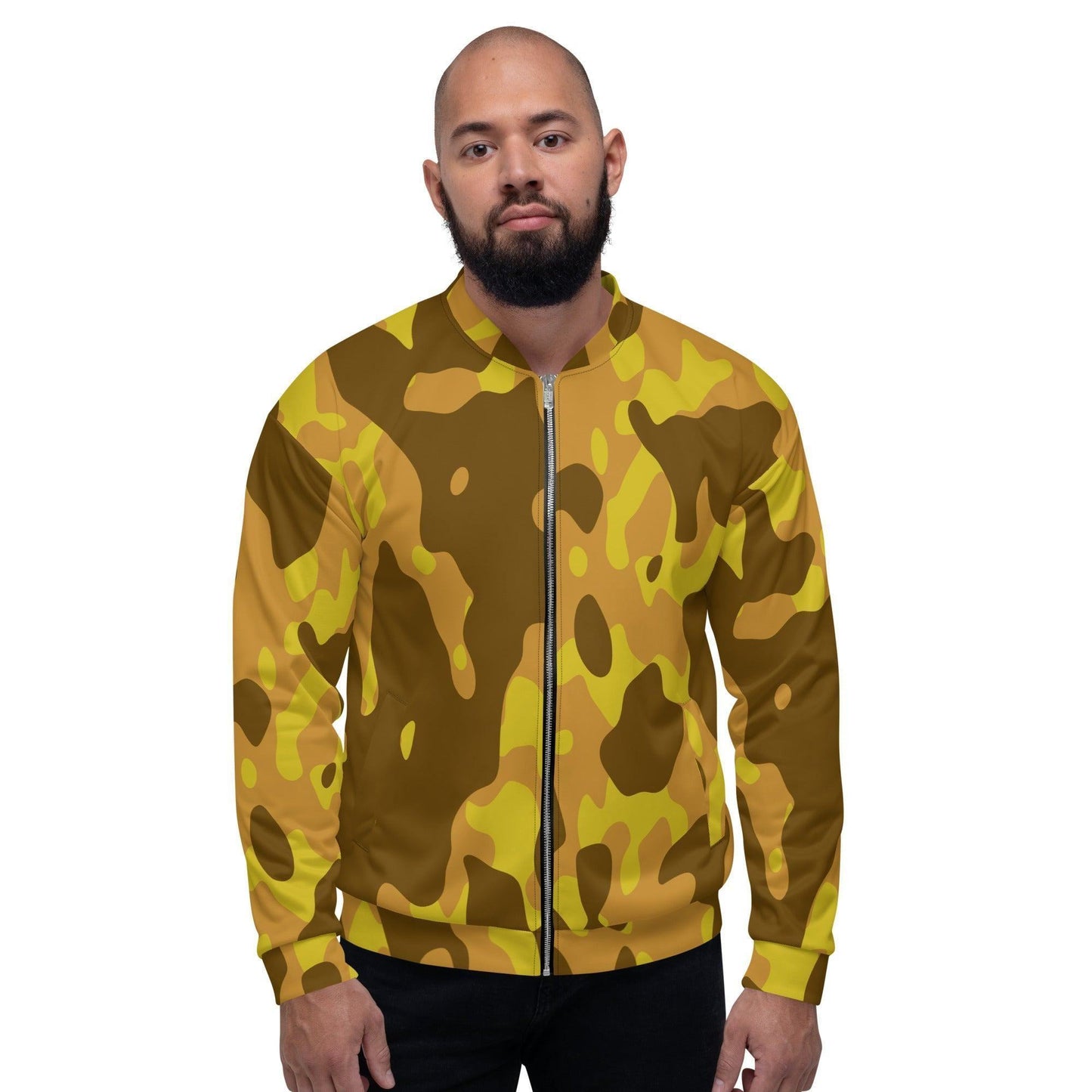Yellow Camouflage Bomberjacke Bomberjacke JLR Design