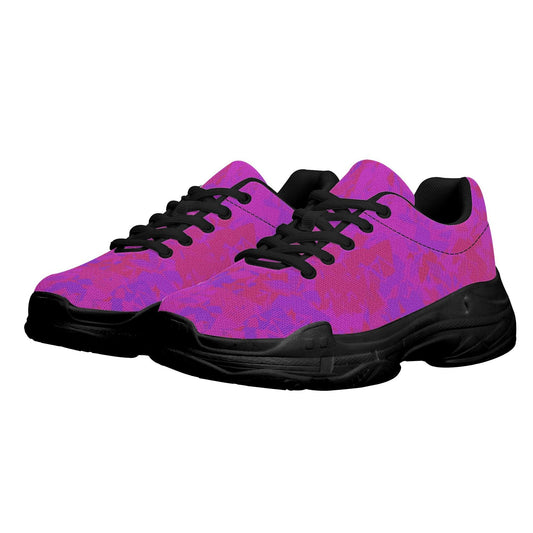 Pink Crystal Herren Chunky Sneakers -- Pink Crystal Herren Chunky Sneakers - Schwarz / EU 38 / US 5 Schuhe | JLR Design