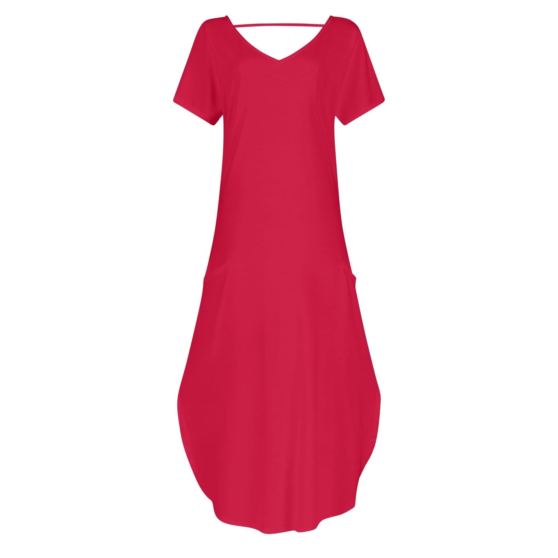 Crimson kurzärmliges drapiertes Kleid drapiertes Kleid 54.99 Crimson, drapiert, kleid, kurzärmlig JLR Design