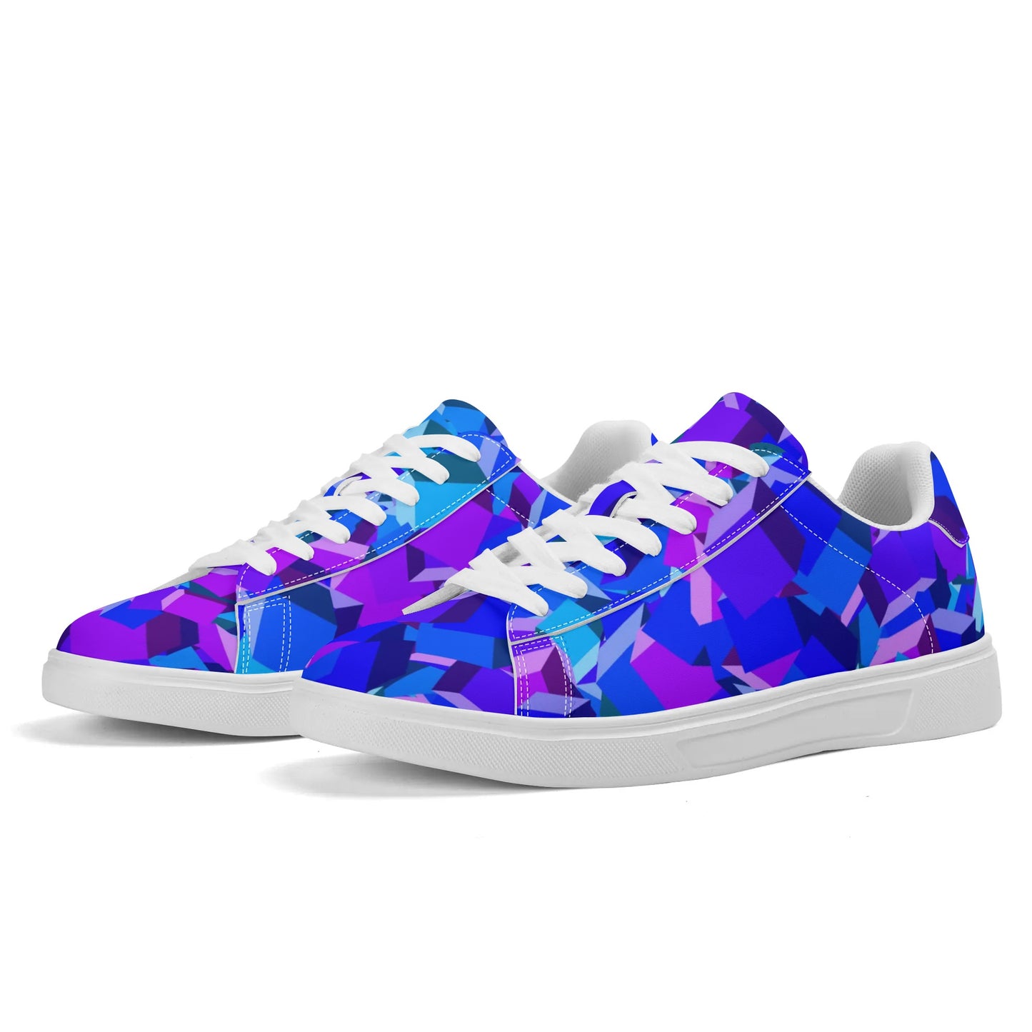 Purple Cube Low Top Leather Sneaker Low Top Sneaker 83.99 cube, Leather, Low, Purple, Sneaker, Top JLR Design