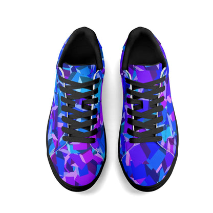 Purple Cube Low Top Leather Sneaker Low Top Sneaker 83.99 cube, Leather, Low, Purple, Sneaker, Top JLR Design