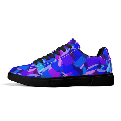 Purple Cube Low Top Leather Sneaker Low Top Sneaker 83.99 cube, Leather, Low, Purple, Sneaker, Top JLR Design