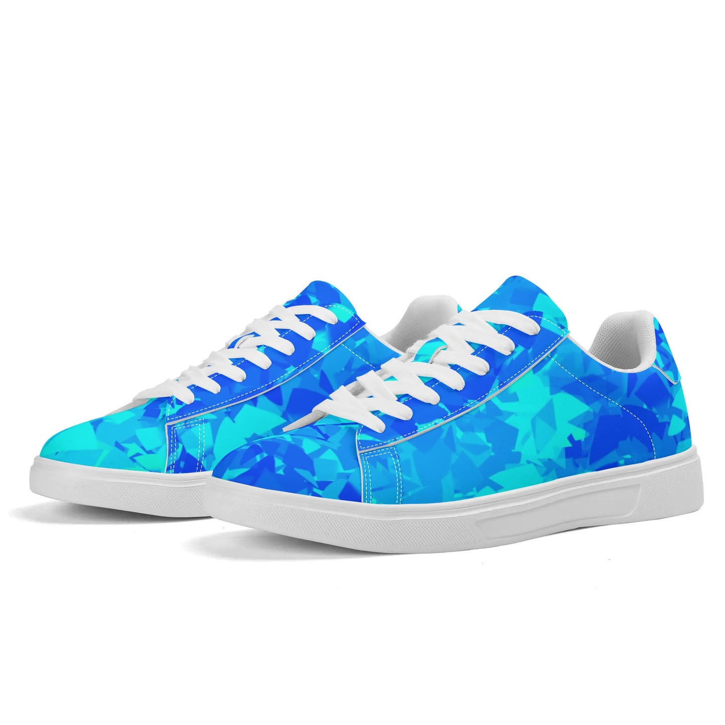 Blue Crystal Low Top Leather Sneaker Low Top Sneaker 83.99 Blue, Crystal, Leather, Low, Sneaker, Top JLR Design