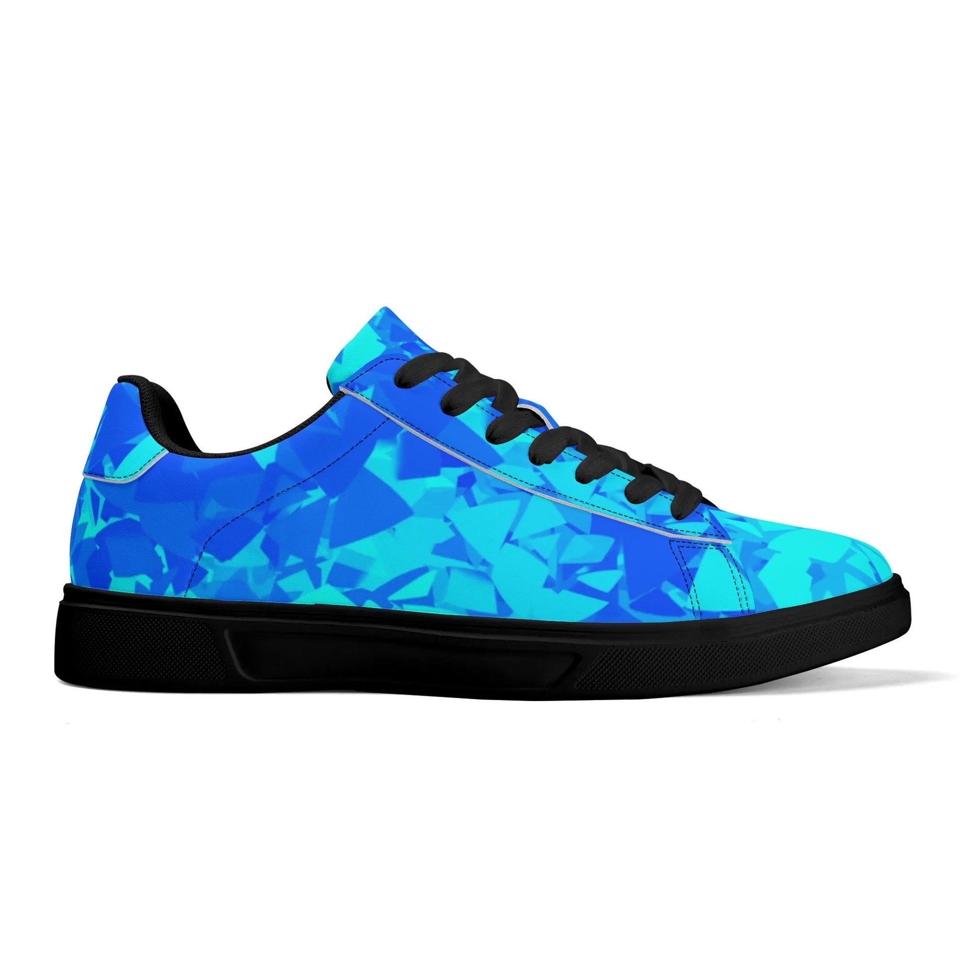 Blue Crystal Low Top Leather Sneaker Low Top Sneaker 83.99 Blue, Crystal, Leather, Low, Sneaker, Top JLR Design